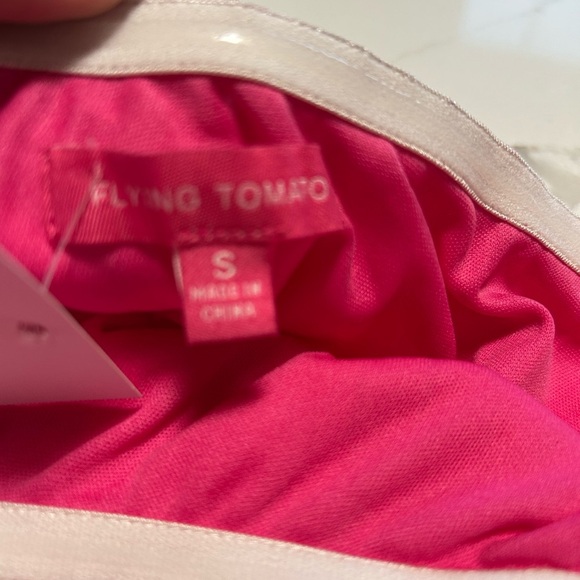 Flying Tomato Vibrant Pink and Orange One-Shoulder Dress - Picture 3 of 6